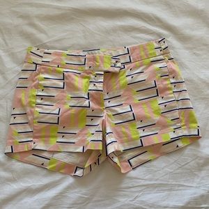 Multi Colored J Crew Preppy Stretch Shorts
